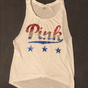 Victoria’s Secret PINK Sequin Tank. Size S